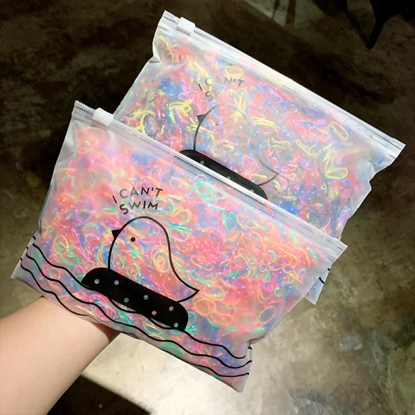 1000pcs/Pack Girls Colorful Small Disposable Rubber Bands Gum For Ponytail Hold Scrunchie Hair Bands Fashion Hair Accessories - Image 5
