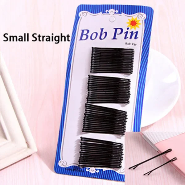 1Pack New High Quality Women Hair Clips Bobby Hair Pins Hairpins Black Wave Straight Barrettes Girls Hair Accessories Wholesale - Image 6