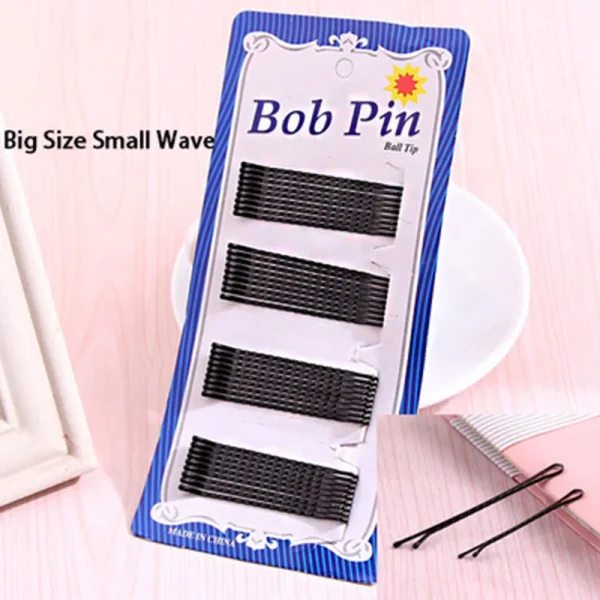 1Pack New High Quality Women Hair Clips Bobby Hair Pins Hairpins Black Wave Straight Barrettes Girls Hair Accessories Wholesale - Image 3