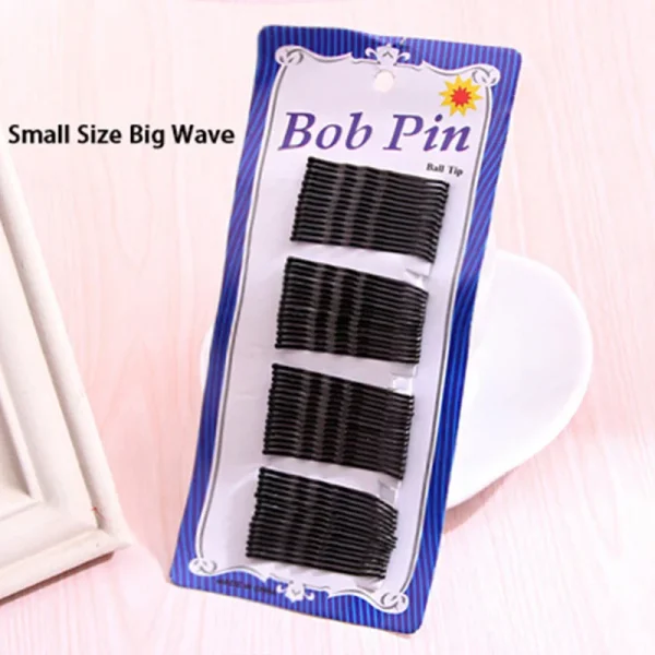 1Pack New High Quality Women Hair Clips Bobby Hair Pins Hairpins Black Wave Straight Barrettes Girls Hair Accessories Wholesale - Image 5