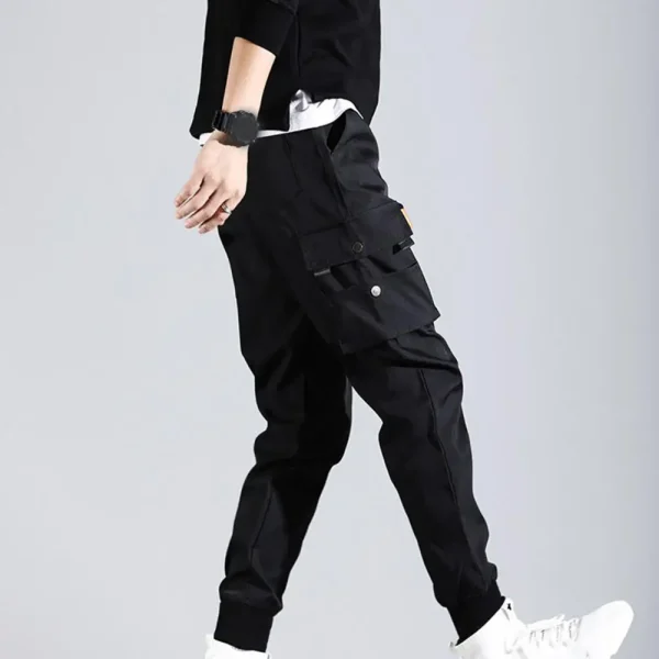 Men's Clothing Sports Pants Solid Color Thin Male Men Beam Feet Cargo Pants Fitness Long Pants Trousers - Image 5