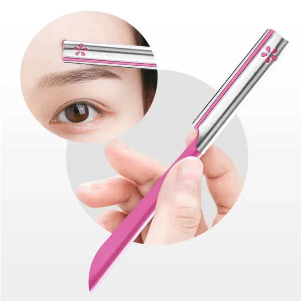 3/5pcs Eyebrow Epilator Sets for Women Makeup Beauty Eyebrows Hair Removal Styling Tool Steel Blade Facial Sourcil Razor Trimmer - Image 3