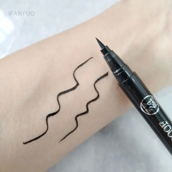 Ultra Fine Black Liquid Eyeliner Waterproof Lasting Silky Matte Quick-dry Eye Liner Non Fading 1/2pcs Lasting Eyes Beauty Makeup - Image 5