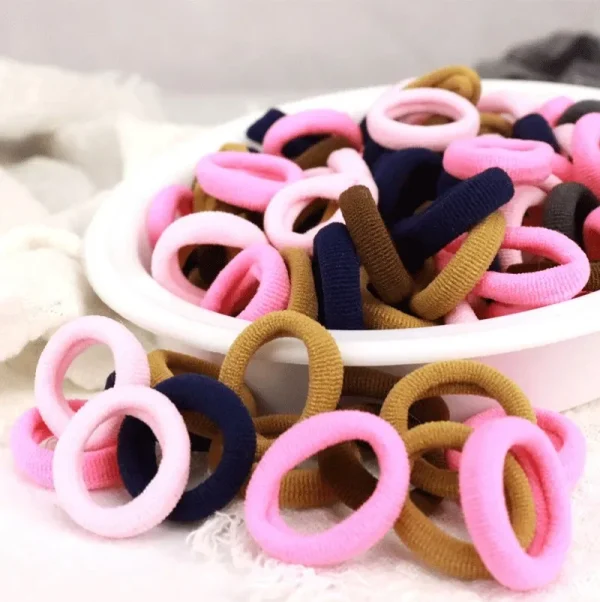 100/200PCS Women Girls Colorful Nylon Elastic Hair Bands Ponytail Hold Small Hair Tie Rubber Bands Scrunchie Hair Accessories - Image 5