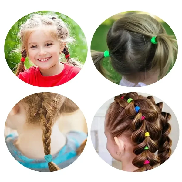 Thicken Hair Bands for Children Colorful Nylon Scrunchie Hair Ties Rubber Band Kids Elastic Hairs Leagues Girl Hair Accessories - Image 6