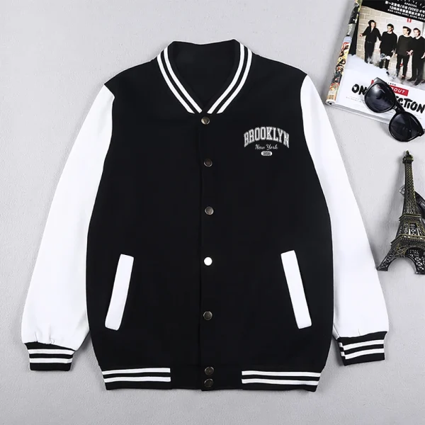 Brooklyn New York 1898 City Letter Man Jackets Preppy Style Baseball Uniforms Casual S-5Xl High Street Motion Tops - Image 3