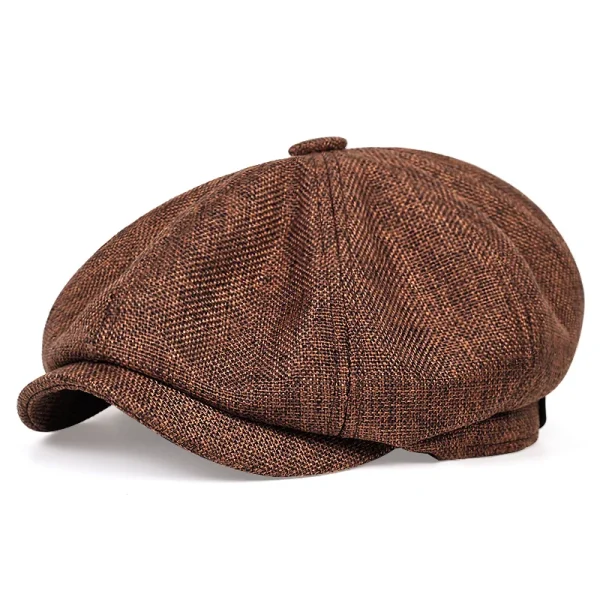 Men Casual Newsboy Hat Spring Autumn Retro Beret Hats Wild Casual Hats Unisex Wild Octagonal Cap for Men Street Caps Gorras - Image 2
