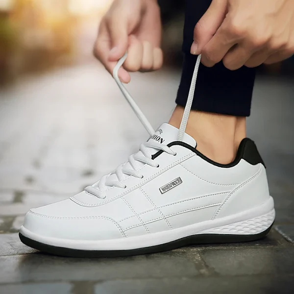 Pu Leather Men Shoes Sneakers Trend Casual Breathable Leisure Male Sneakers Non-Slip Footwear Vulcanized Shoes Tenis Masculino - Image 6