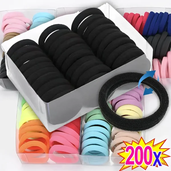 Thicken Hair Bands for Children Colorful Nylon Scrunchie Hair Ties Rubber Band Kids Elastic Hairs Leagues Girl Hair Accessories - Image 3