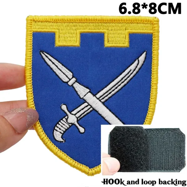 109th Detached Territorial Defense Brigade Tactical Embroidery Patches for Backpacks and Clothing military Accessories with Hook - Image 3