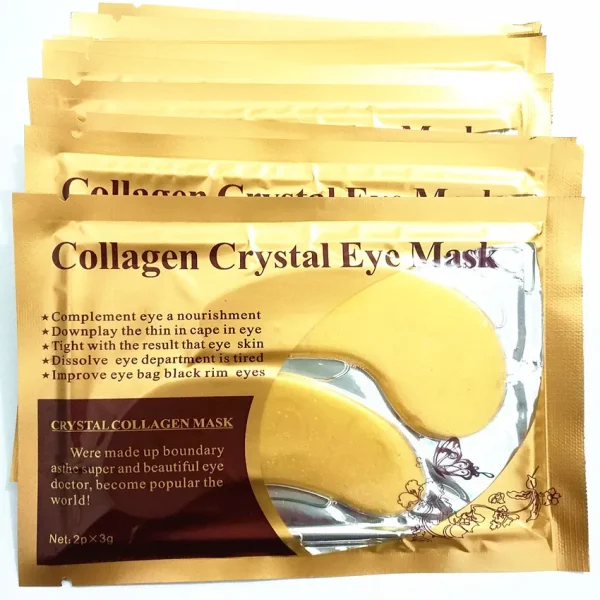 10pcs Gold Powder Eye Mask Crystal Collagen  Anti-Aging Dark Circles Acne Beauty Patches For Eye Skin Care Korean Cosmetics - Image 3