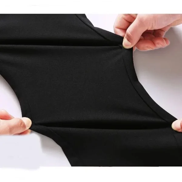 Men's Elastic Straight Pants Business Casual Long Suit Pants Male Formal Trousers Solid Colors Black BLue Plus Size 38 40 - Image 4