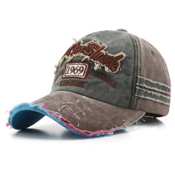 Retro Letter Embroidery Baseball Caps Spring Summer Men Women Cotton Adjustable Casual Hat Hip Hop Streetwear Sun Hats y2k hat - Image 2