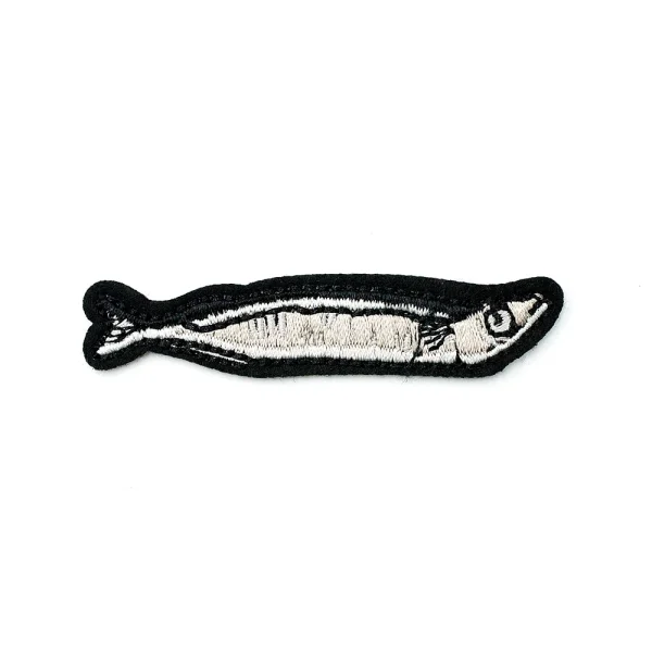 Fish Size:1.4x6.6cm Patch for Clothing Iron on Embroidered Sewing Applique Cute Fabric Badge DIY Apparel Accessories - Image 6