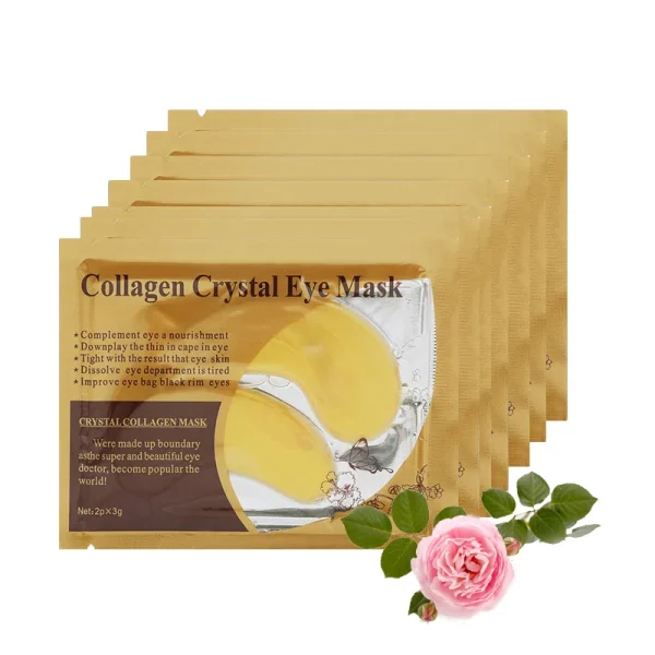10pcs Gold Powder Eye Mask Crystal Collagen  Anti-Aging Dark Circles Acne Beauty Patches For Eye Skin Care Korean Cosmetics - Image 5
