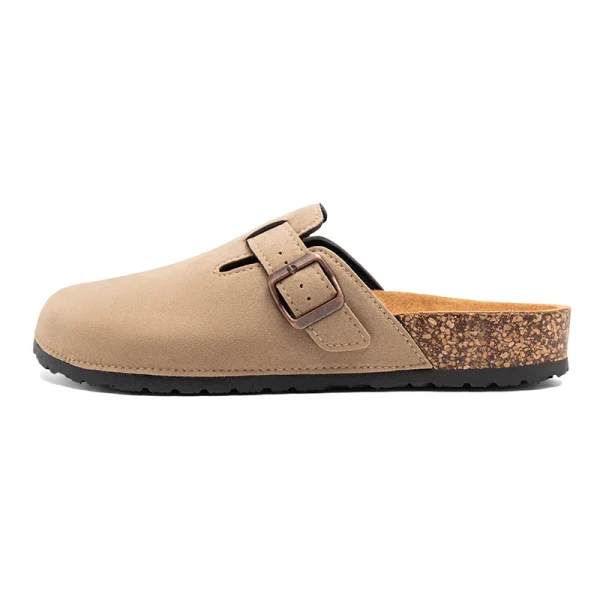 Fashion Men Mules Shoe with Arch Support Unisex Classic Beach  Mens Shoes Men's Suede Sandals Retro Cork Clogs Тапочки - Image 4