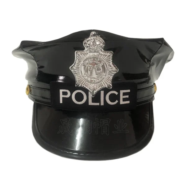 Costume Uniform Hat police Officer Hat For Women Newsboy Hat for police Costume Halloween Party Costume Props - Image 2