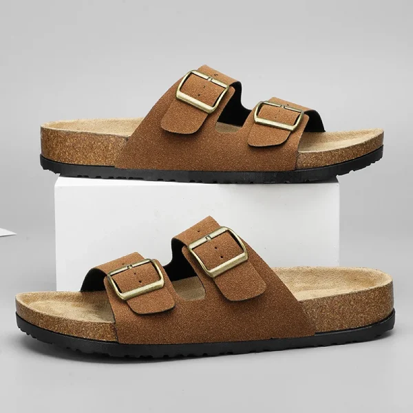 Man's Leather Sandal for Men Beach Sandals Men 2024 Designer Men's Shoes Men's Comfortable Slipper Original Brands Shoes Summer - Image 5