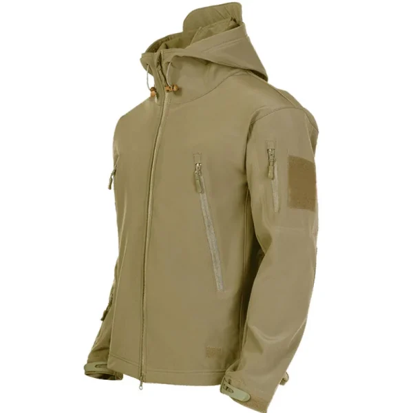 Military Shark Skin Soft Shell Jackets Men Tactical Windproof Waterproof jacket men Army Combat Jackets Mens Hooded Bomber Coats - Image 3