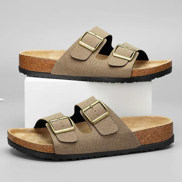 Man's Leather Sandal for Men Beach Sandals Men 2024 Designer Men's Shoes Men's Comfortable Slipper Original Brands Shoes Summer - Image 4