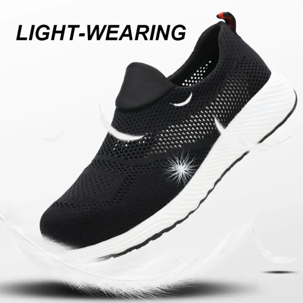 Summer Mesh Lightweight Work Sneakers Steel Toe Men Women Work Safety Shoes Breathable Construction Shoes Work Boots Footwear - Image 6
