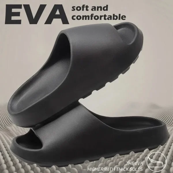 Coconut Slippers Cloud Thick-soled Sandals Summer Fashion Soft Bottom Beach Men Slippers Women's Sandals  EVA Slides - Image 2
