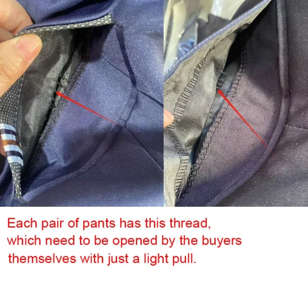 Men's Elastic Straight Pants Business Casual Long Suit Pants Male Formal Trousers Solid Colors Black BLue Plus Size 38 40 - Image 6