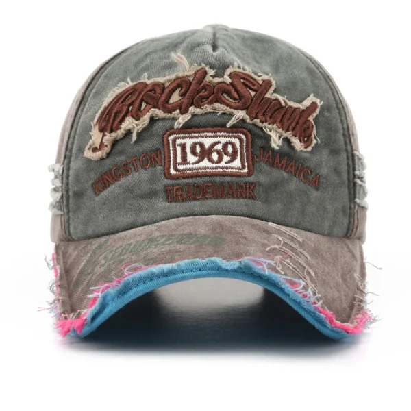 Retro Letter Embroidery Baseball Caps Spring Summer Men Women Cotton Adjustable Casual Hat Hip Hop Streetwear Sun Hats y2k hat - Image 3