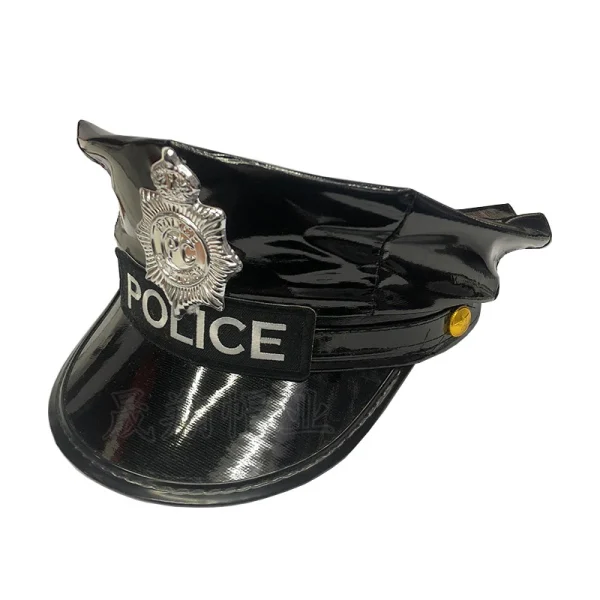 Costume Uniform Hat police Officer Hat For Women Newsboy Hat for police Costume Halloween Party Costume Props - Image 5
