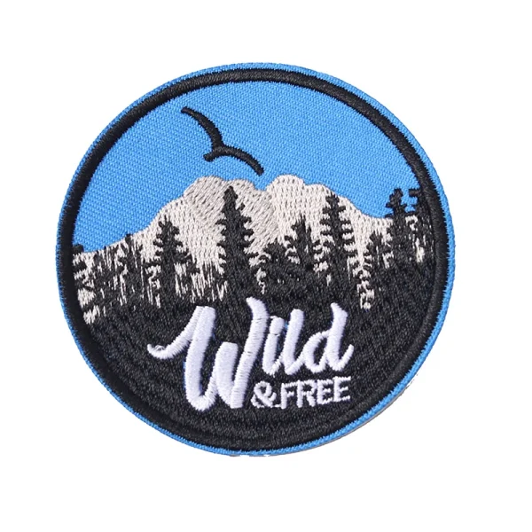 Wild&free Forest size：7.1x7.1cm patches Cartoon Iron On Cloth Embroidered Applique Sewing Clothes Apparel Accessories  ​ - Image 4
