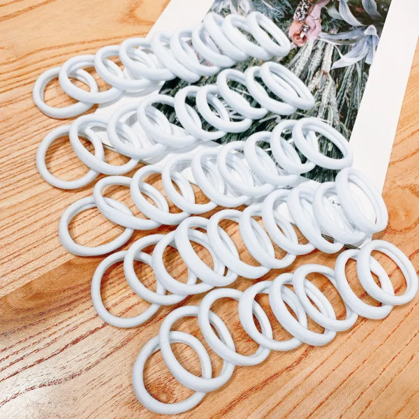 50/100pcs Black Hair Bands for Women Girls Hairband High Elastic Rubber Band Hair Ties Ponytail Holder Scrunchies Accessorie - Image 4