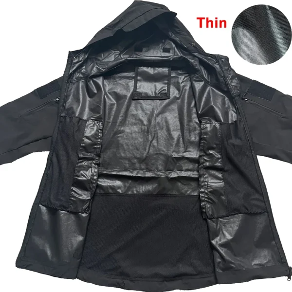 Military Shark Skin Soft Shell Jackets Men Tactical Windproof Waterproof jacket men Army Combat Jackets Mens Hooded Bomber Coats - Image 6