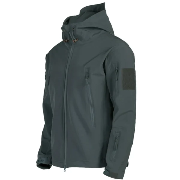 Military Shark Skin Soft Shell Jackets Men Tactical Windproof Waterproof jacket men Army Combat Jackets Mens Hooded Bomber Coats - Image 4