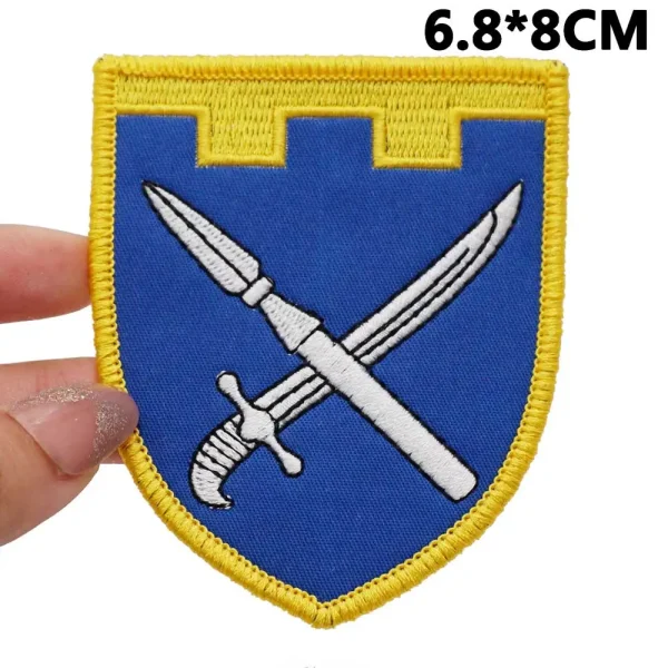 109th Detached Territorial Defense Brigade Tactical Embroidery Patches for Backpacks and Clothing military Accessories with Hook - Image 2