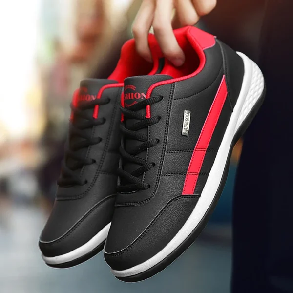 Pu Leather Men Shoes Sneakers Trend Casual Breathable Leisure Male Sneakers Non-Slip Footwear Vulcanized Shoes Tenis Masculino - Image 5