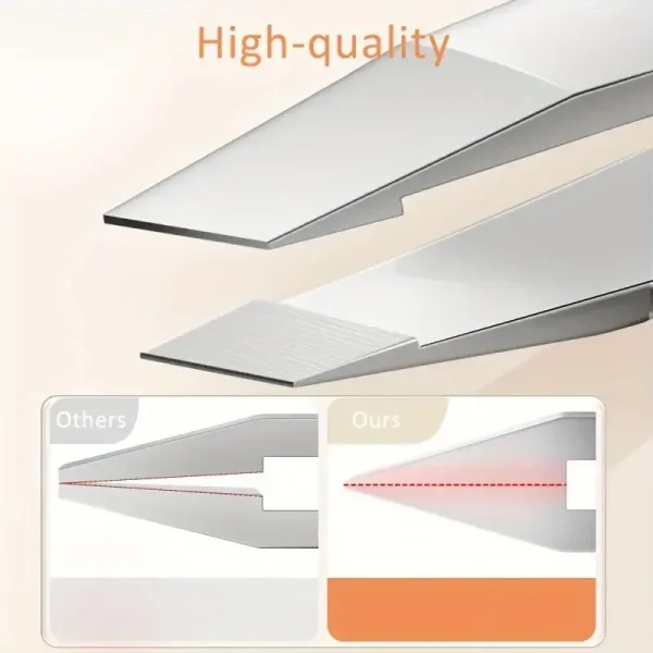 Ouriner Eyebrow Tweezers Set 4 Pcs Stainless Steel Eyebrow Forceps Professional Beauty Tool Set For Facial Hair Inward Growing - Image 4