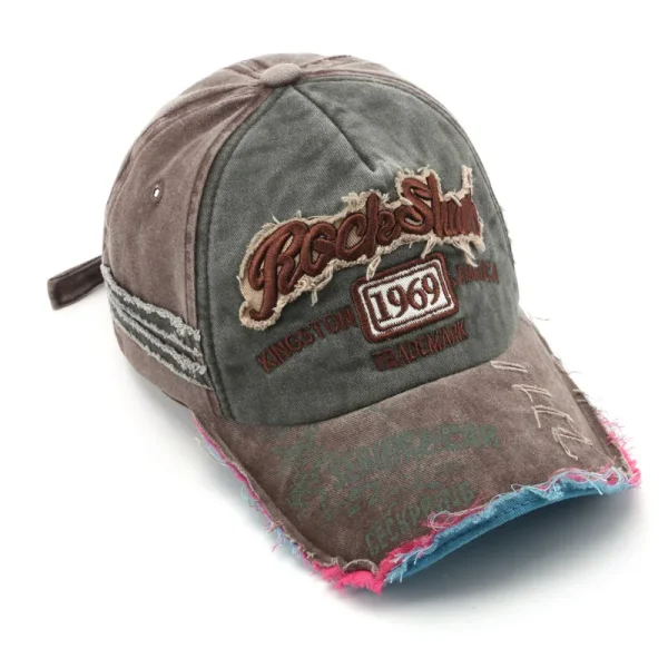 Retro Letter Embroidery Baseball Caps Spring Summer Men Women Cotton Adjustable Casual Hat Hip Hop Streetwear Sun Hats y2k hat - Image 4