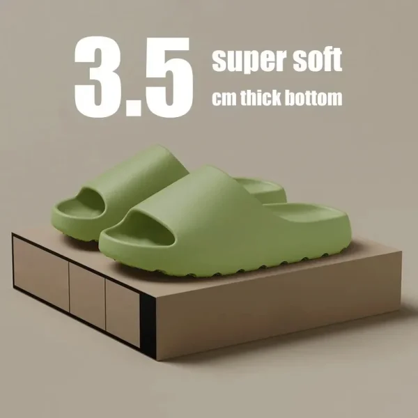 Coconut Slippers Cloud Thick-soled Sandals Summer Fashion Soft Bottom Beach Men Slippers Women's Sandals  EVA Slides - Image 4