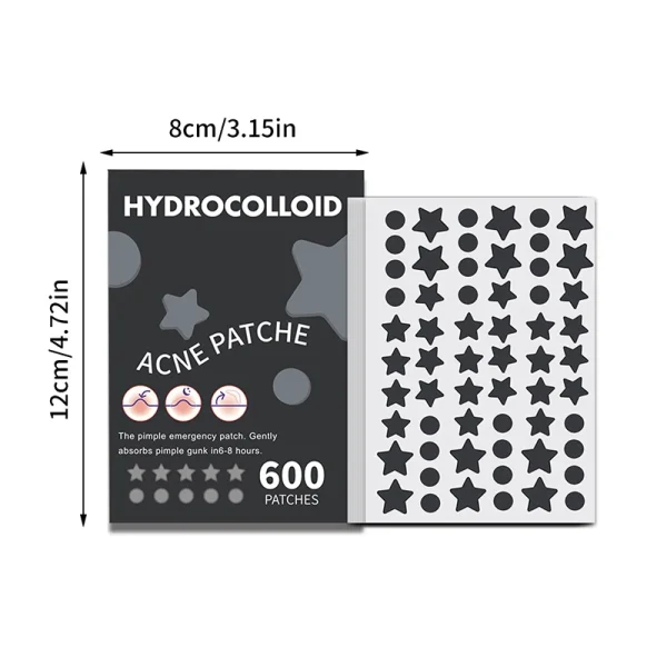 600PCS/Set Star Pimple Patch Acne Colorful Invisible Acne Removal Skin Care Stickers Concealer Face Spot Beauty Makeup Tools - Image 6