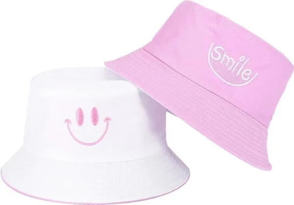 Fisherman's Hat Double Sided Wearing Women's Summer Korean Edition Tidal Sun Shade Sun Hat Japanese Smiling Face - Image 5