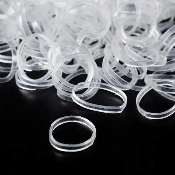 Clear Ponytail Ropes Rubber Bands Holder Elastic for Women Girls Bind Tie Holder Hair Accessories Hair Styling Tools - Image 4