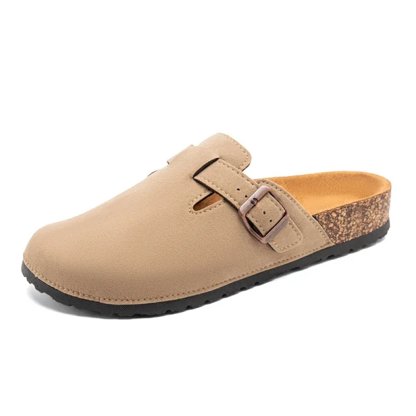 Fashion Men Mules Shoe with Arch Support Unisex Classic Beach  Mens Shoes Men's Suede Sandals Retro Cork Clogs Тапочки